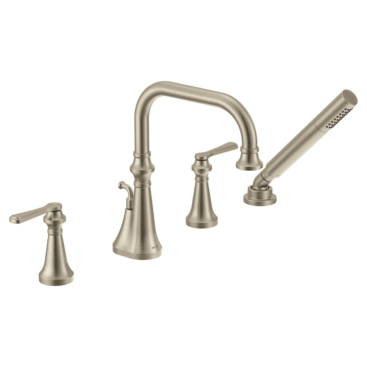 MOEN TS44504BN Colinet Two-Handle High Arc Roman Tub Faucet - Brushed Nickel