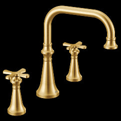 MOEN TS44505BG Colinet  Two-Handle Roman Tub Faucet In Brushed Gold