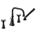 MOEN TS44506BL Colinet Two-Handle High Arc Roman Tub Faucet - Matte Black
