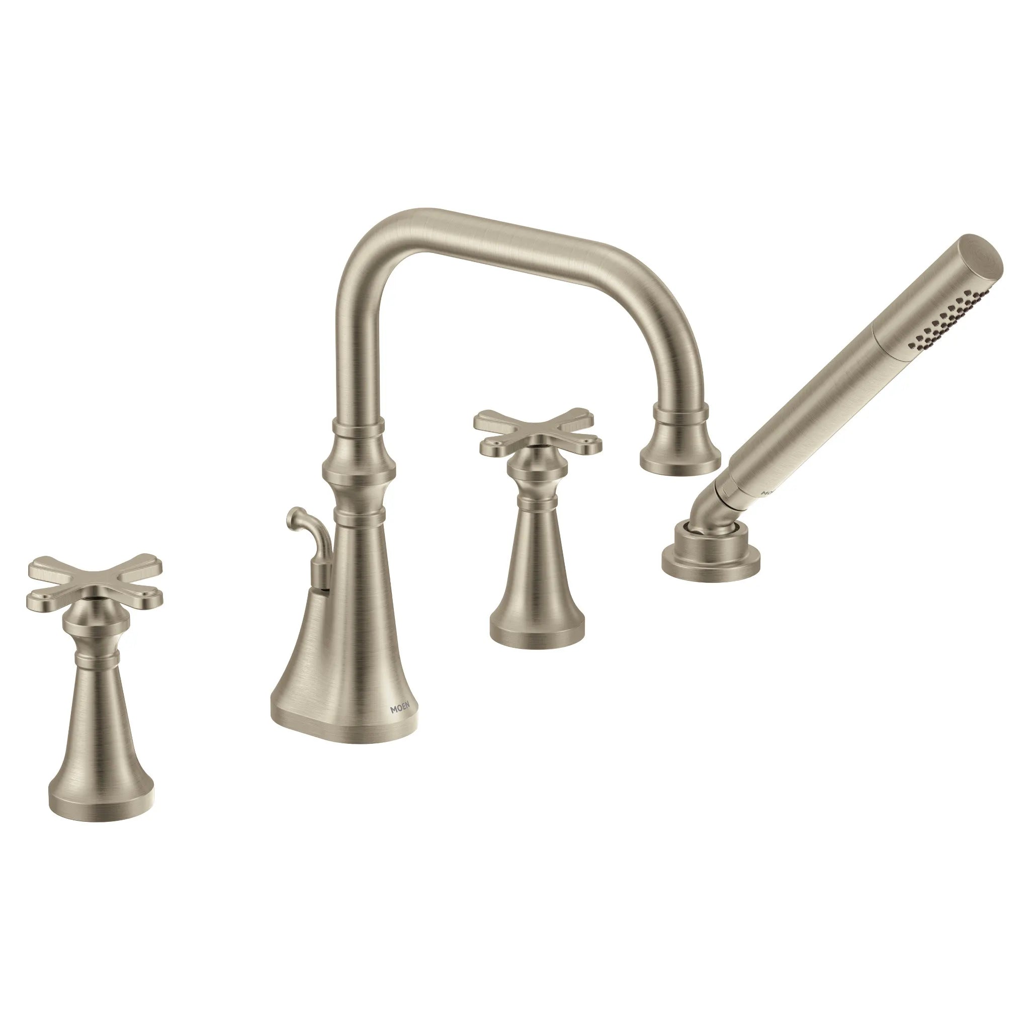 MOEN TS44506BN Colinet Two-Handle High Arc Roman Tub Faucet - Brushed Nickel