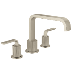 MOEN Cambium Brushed nickel two-handle roman tub faucet - Brushed Nickel, TS578BN