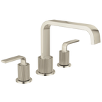 MOEN TS578NLBN Cambium Two-Handle High Arc Roman Tub Faucet - Brushed Nickel/Polished Nickel