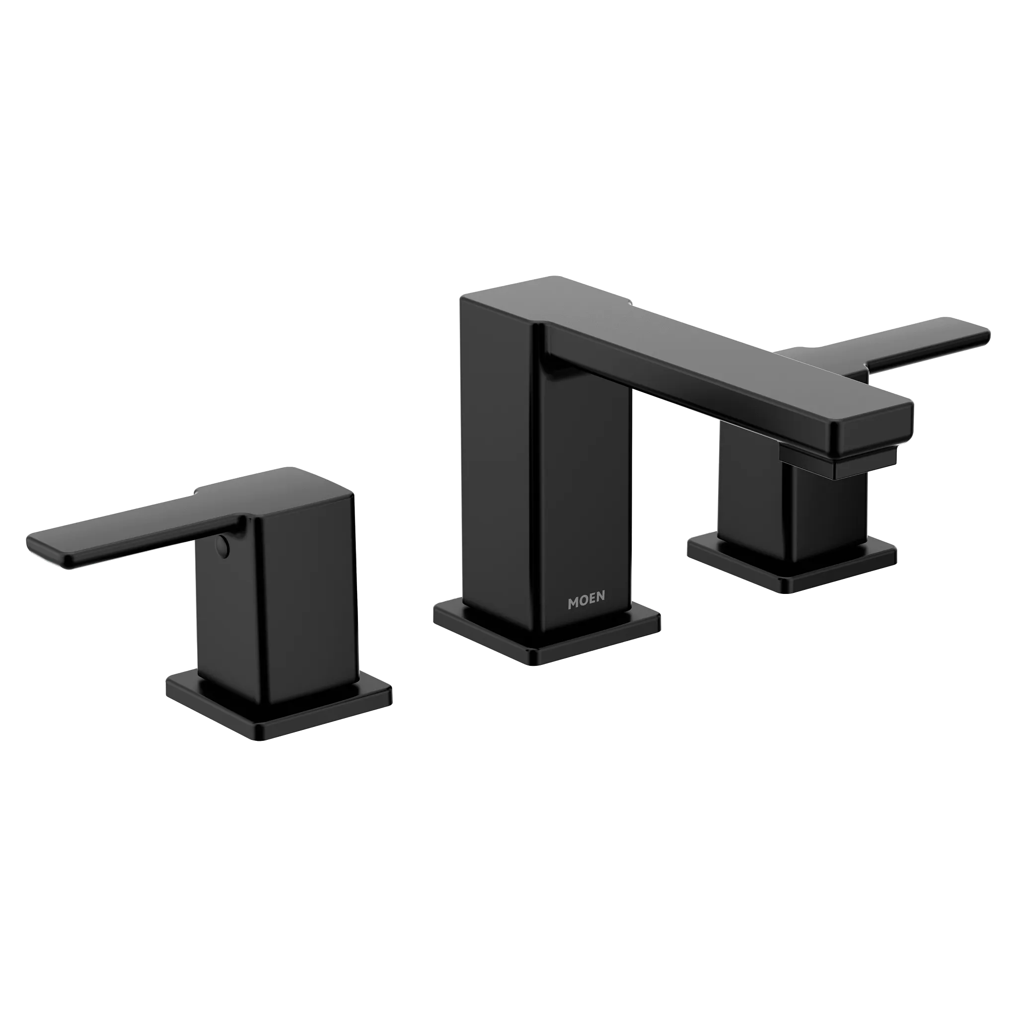MOEN TS6721BL 90 Degree Two-Handle Low Arc Bathroom Faucet - Matte Black