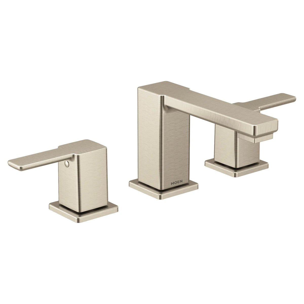 MOEN TVS6721BN 90 Degree Two-Handle High Arc Bathroom Faucet - Brushed Nickel