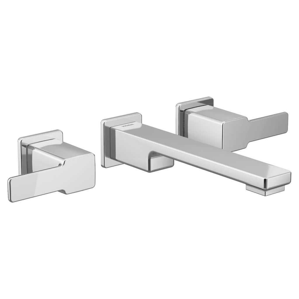 MOEN TS6731 90 Degree Two-Handle Wall Mount Bathroom Faucet - Chrome