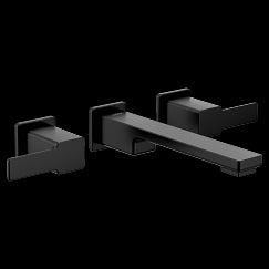 MOEN TS6731BL 90 Degree  Two-Handle Wall Mount Bathroom Faucet In Matte Black