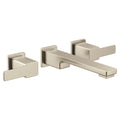 MOEN TS6731BN 90 Degree Two-Handle Wall Mount Bathroom Faucet - Brushed Nickel