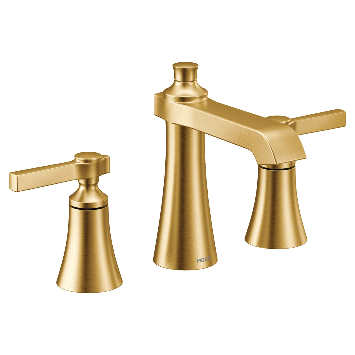 MOEN TS6984BG Flara Two-Handle High Arc Bathroom Faucet - Brushed Gold