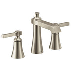 MOEN TS6984BN Flara Two-Handle High Arc Bathroom Faucet - Brushed Nickel