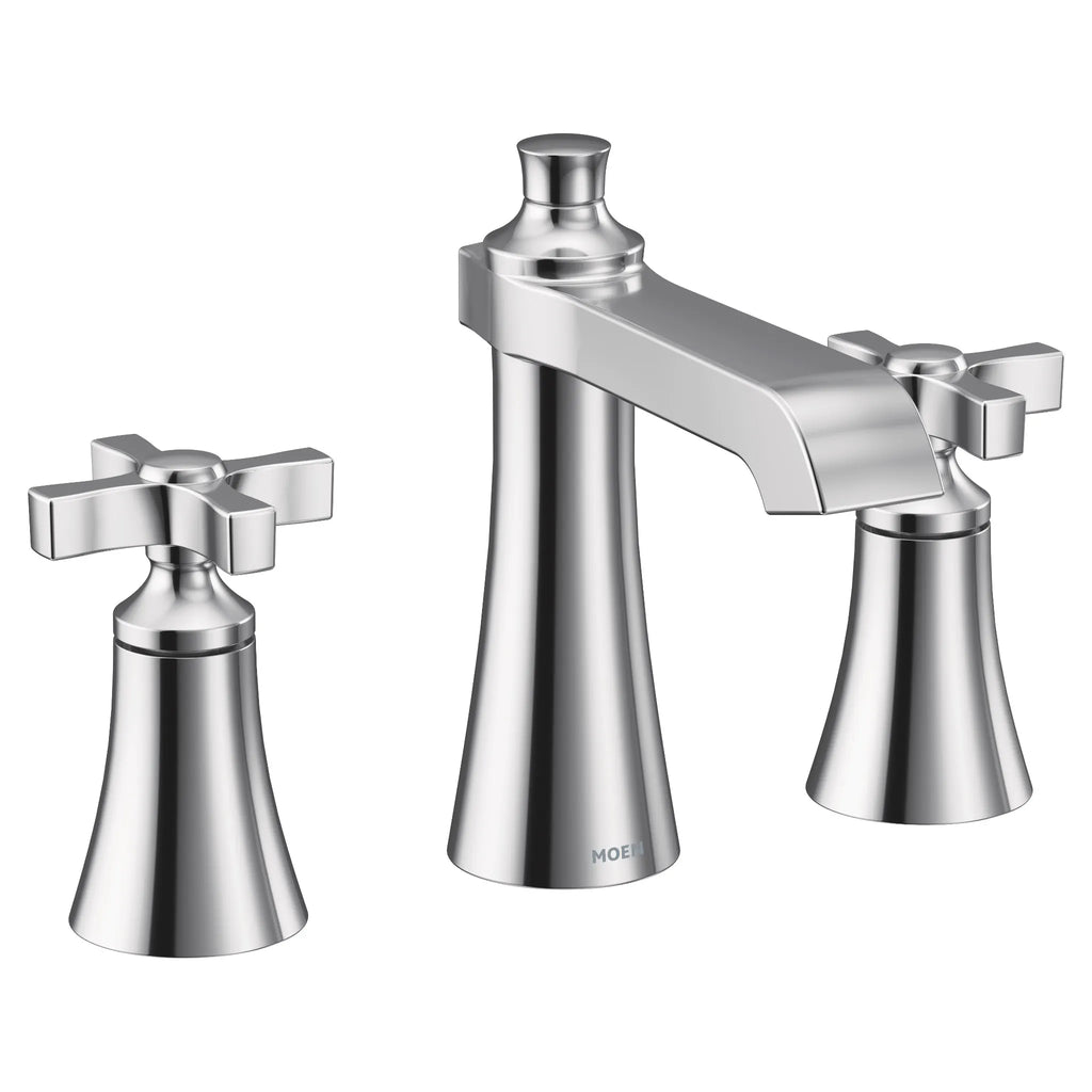 MOEN TS6985 Flara Two-Handle High Arc Bathroom Faucet - Chrome
