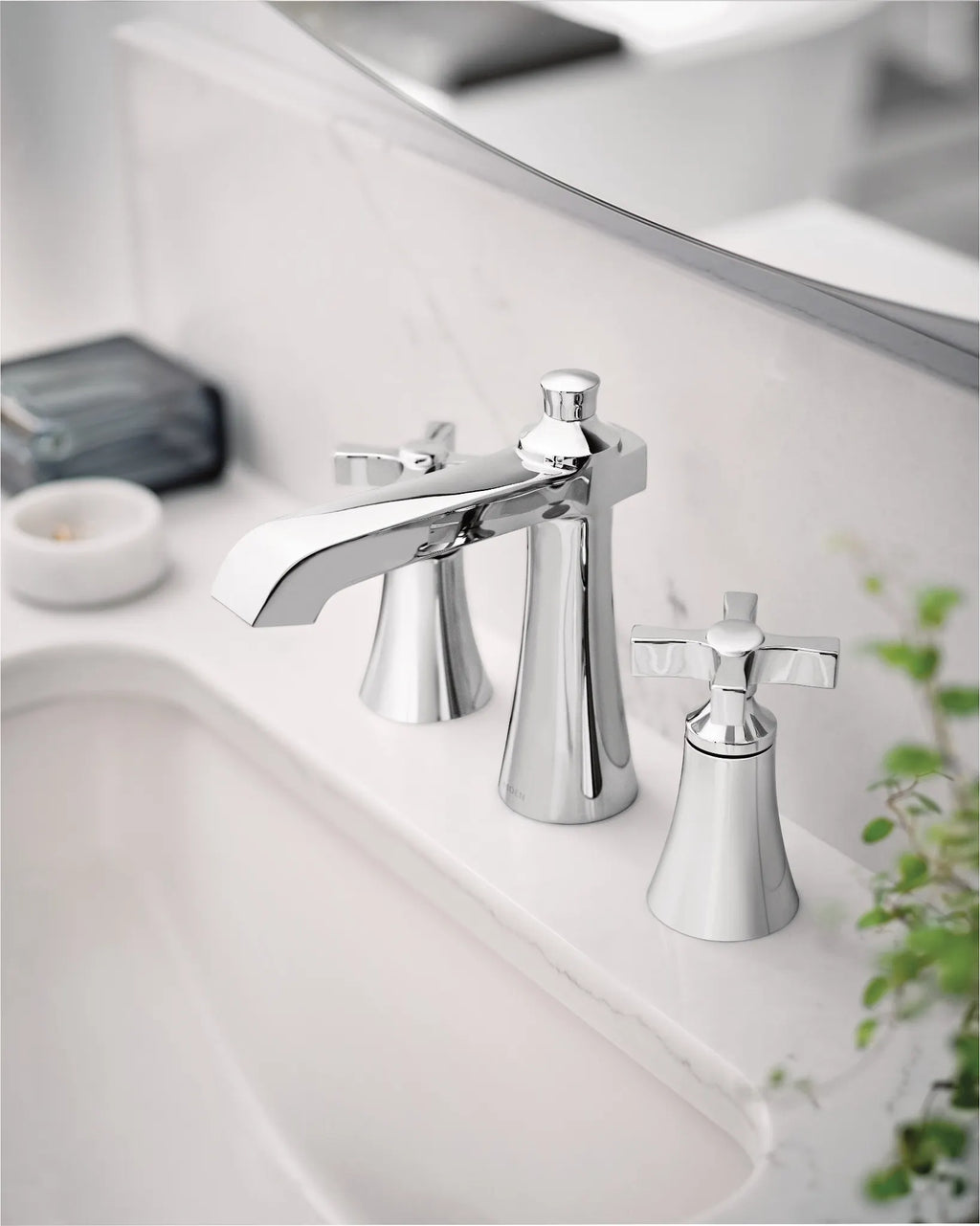 MOEN TS6985 Flara Two-Handle High Arc Bathroom Faucet - Chrome