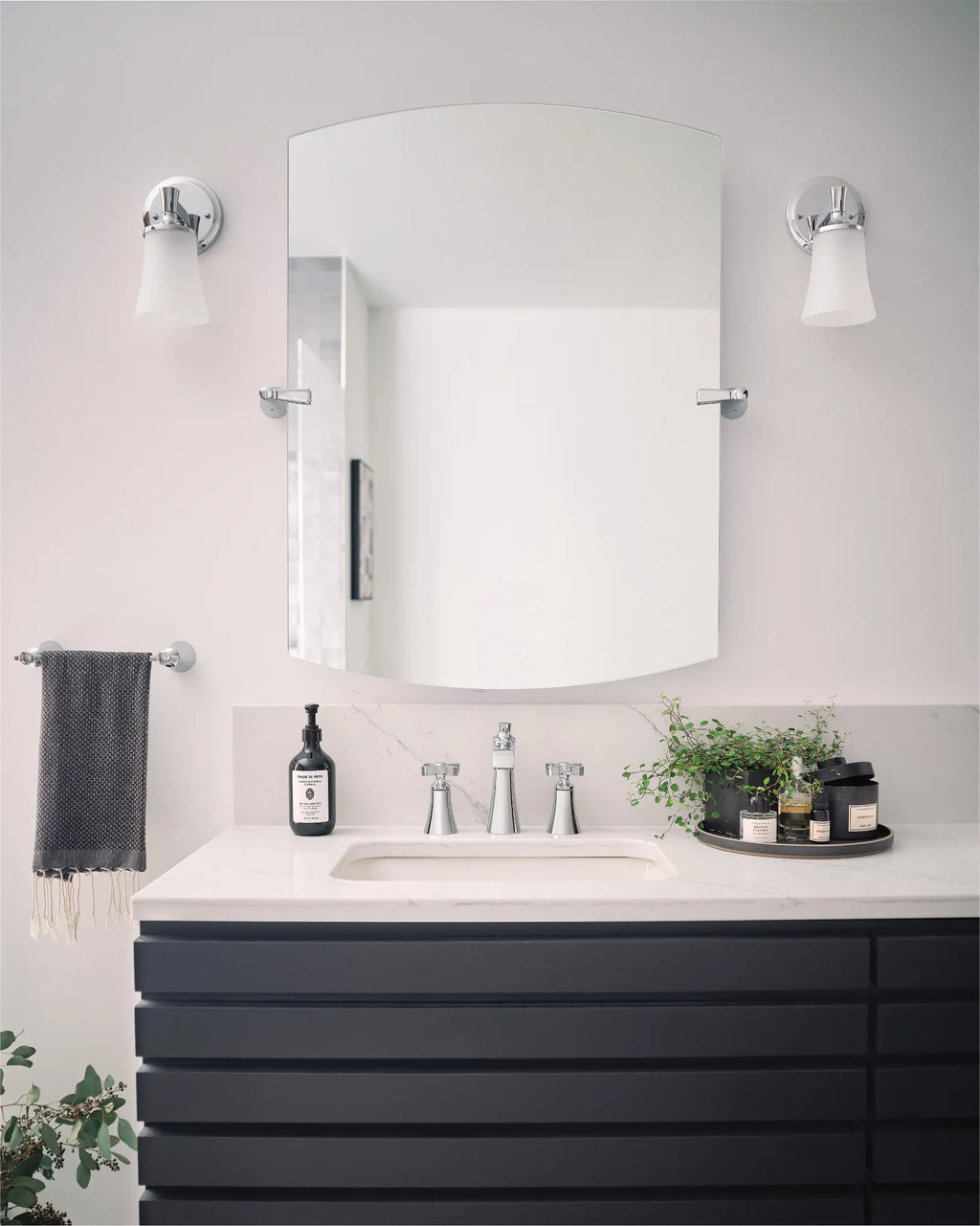 MOEN TS6985 Flara Two-Handle High Arc Bathroom Faucet - Chrome