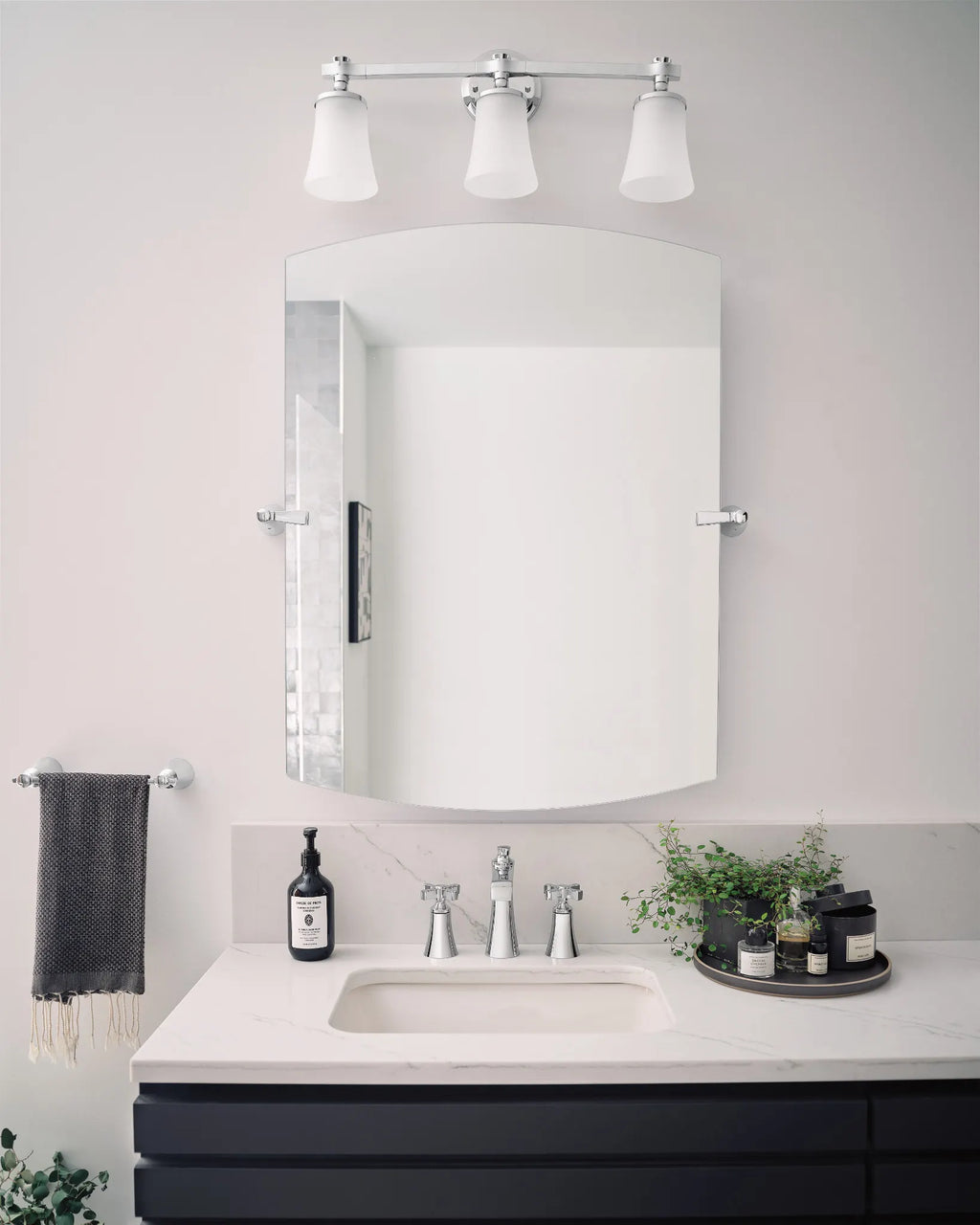 MOEN TS6985 Flara Two-Handle High Arc Bathroom Faucet - Chrome