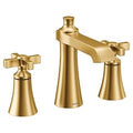 MOEN TS6985BG Flara Two-Handle High Arc Bathroom Faucet - Brushed Gold