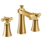 MOEN TVS6985BG Flara Two-Handle High Arc Bathroom Faucet - Brushed Gold