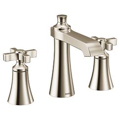 MOEN TS6985NL Flara  Two-Handle Bathroom Faucet In Polished Nickel