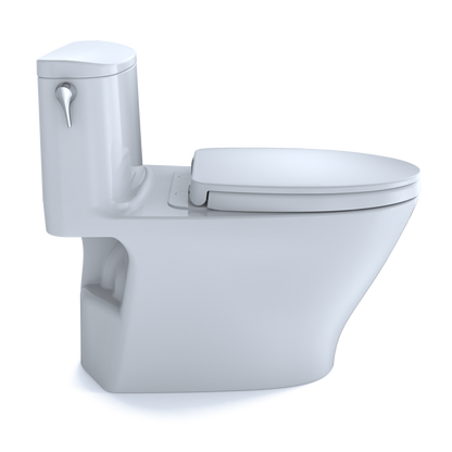 TOTO MS642124CUFG#01 Nexus 1G One-Piece Elongated 1.0 Gpf Universal Height Toilet With Cefiontect And Ss124 Softclose Seat - Cotton White