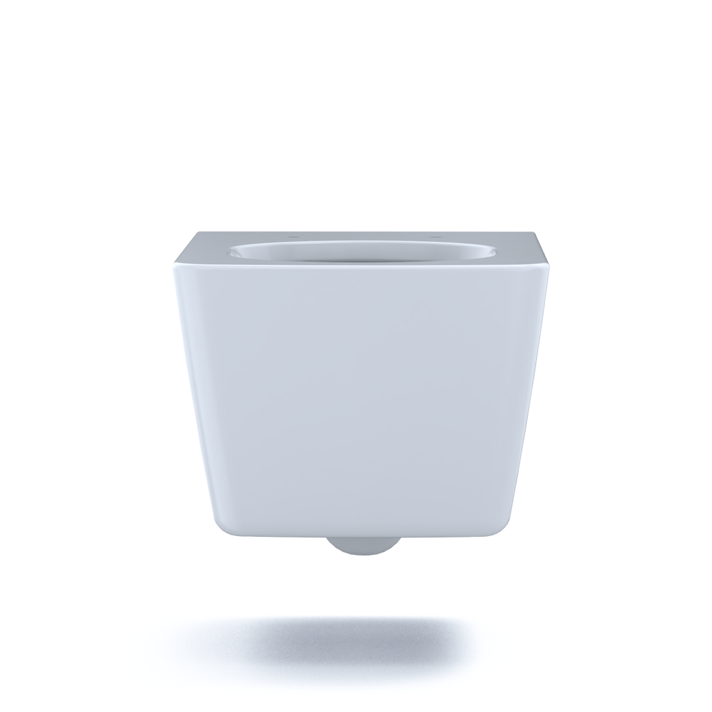 TOTO CT449CFG#01 Sp Wall-Hung Contemporary Square-Shape Dual Flush 1.28 And 0.9 Gpf Toilet With Cefiontect- Ct449Cfg#01 - Cotton White