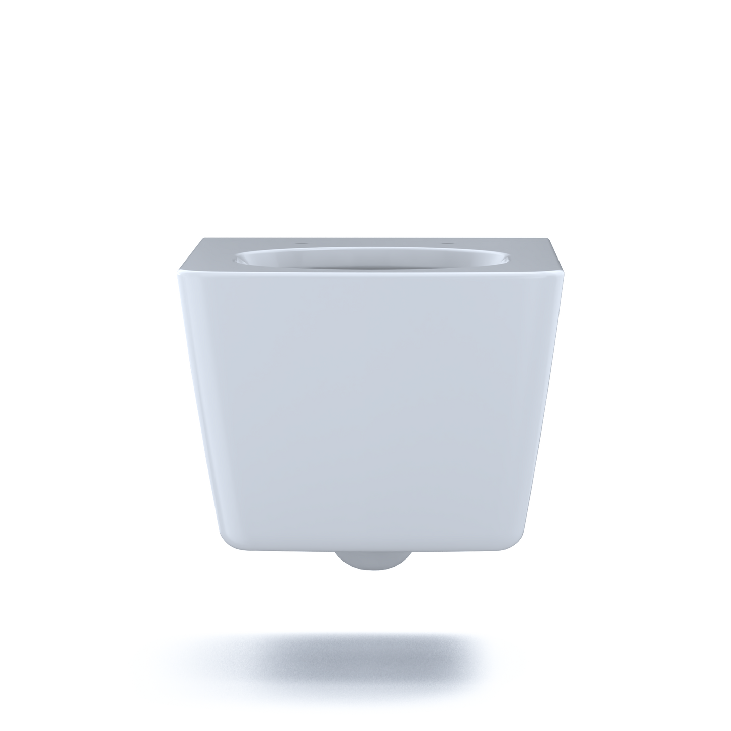 TOTO CT449CFG#01 Sp Wall-Hung Contemporary Square-Shape Dual Flush 1.28 And 0.9 Gpf Toilet With Cefiontect- Ct449Cfg#01 - Cotton White