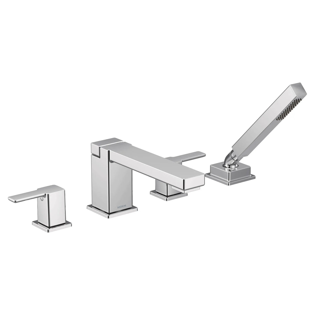 MOEN TS914 90 Degree Two-Handle High Arc Roman Tub Faucet Includes Hand Shower - Chrome