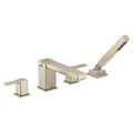 MOEN TS914BN 90 Degree Two-Handle High Arc Roman Tub Faucet Includes Hand Shower - Brushed Nickel