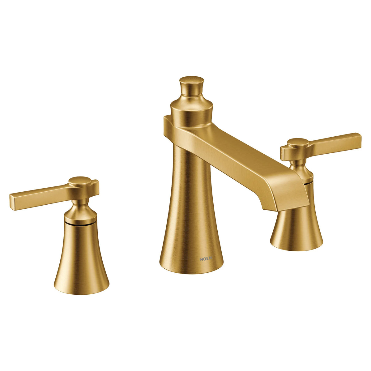 MOEN TS926BG Flara Two-Handle High Arc Roman Tub Faucet - Brushed Gold