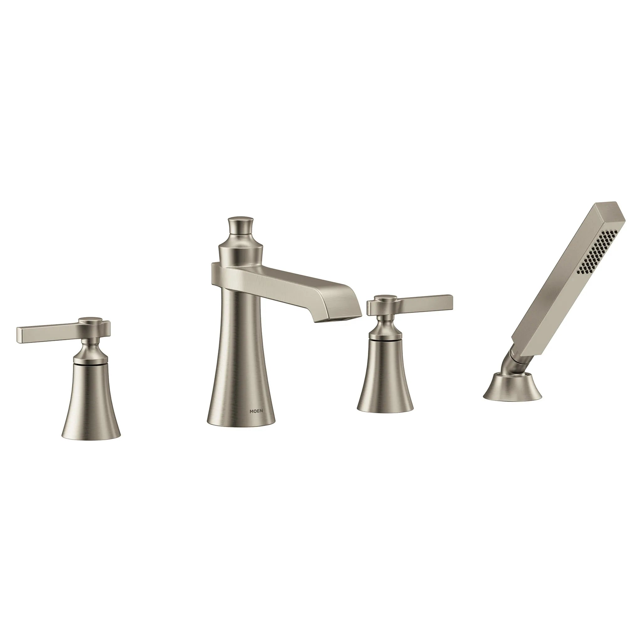 MOEN TS928BN Flara Two-Handle High Arc Roman Tub Faucet - Brushed Nickel