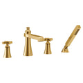 MOEN TS929BG Flara Two-Handle High Arc Roman Tub Faucet - Brushed Gold
