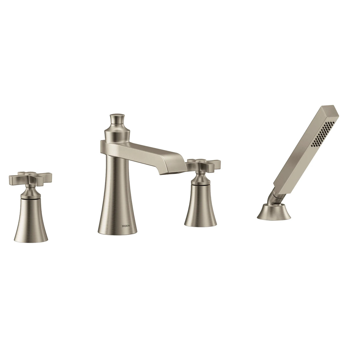 MOEN TS929BN Flara Two-Handle High Arc Roman Tub Faucet - Brushed Nickel