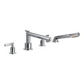 MOEN TS93004 Arris Two-Handle Diverter Roman Tub Faucet Including Handheld Shower - Chrome
