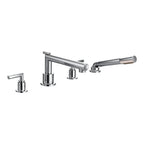 MOEN TS93004 Arris Two-Handle Diverter Roman Tub Faucet Including Handheld Shower - Chrome