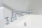 MOEN TS93004 Arris Two-Handle Diverter Roman Tub Faucet Including Handheld Shower - Chrome