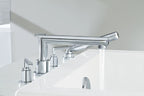 MOEN TS93004 Arris Two-Handle Diverter Roman Tub Faucet Including Handheld Shower - Chrome