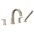 MOEN TS984BN Doux Two-Handle Non-Diverter Roman Tub Faucet - Brushed Nickel