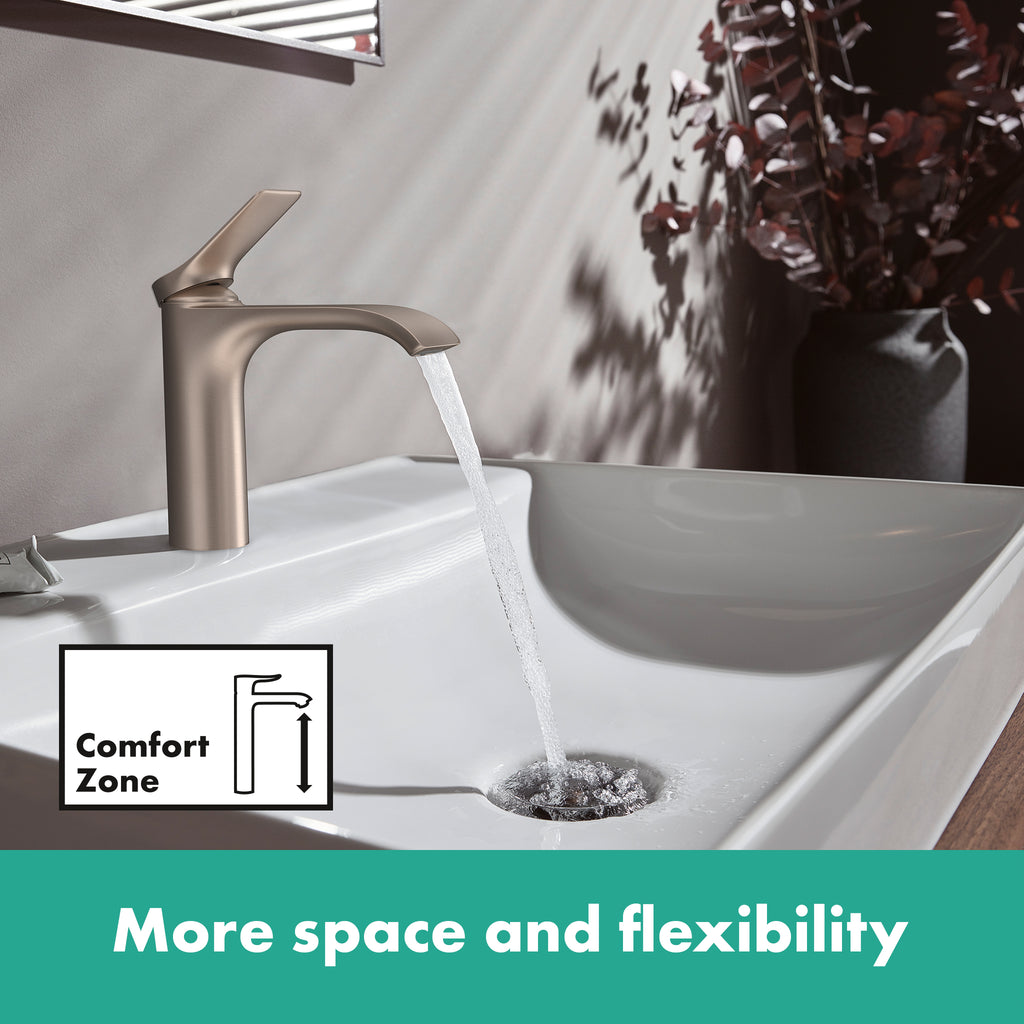 HANSGROHE 75010821 Vivenis Single-hole Faucet 80 with Pop--Up Drain, 1.2 GPM - Brushed Nickel