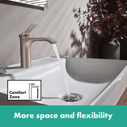 HANSGROHE 75030821 Vivenis Single-hole Faucet 210 with Swivel Spout and Pop-Up Drain, 1.2 GPM - Brushed Nickel