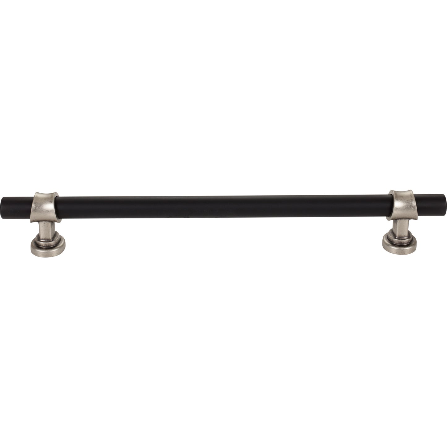 TOP KNOBS M2790 Bit 18" Center to Center Bar Pull - Flat Black and Pewter Antique