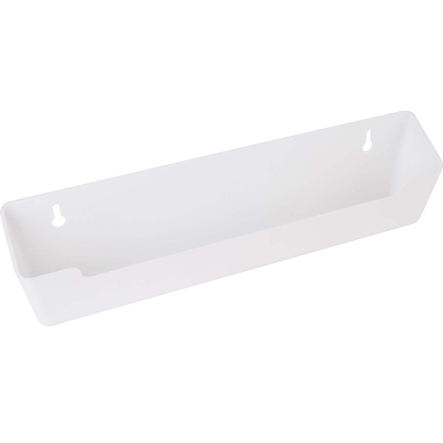 HARDWARE RESOURCES TO11S-REPL 11-11/16" Slim Depth Plastic Tip-Out Tray for Sink Front - White