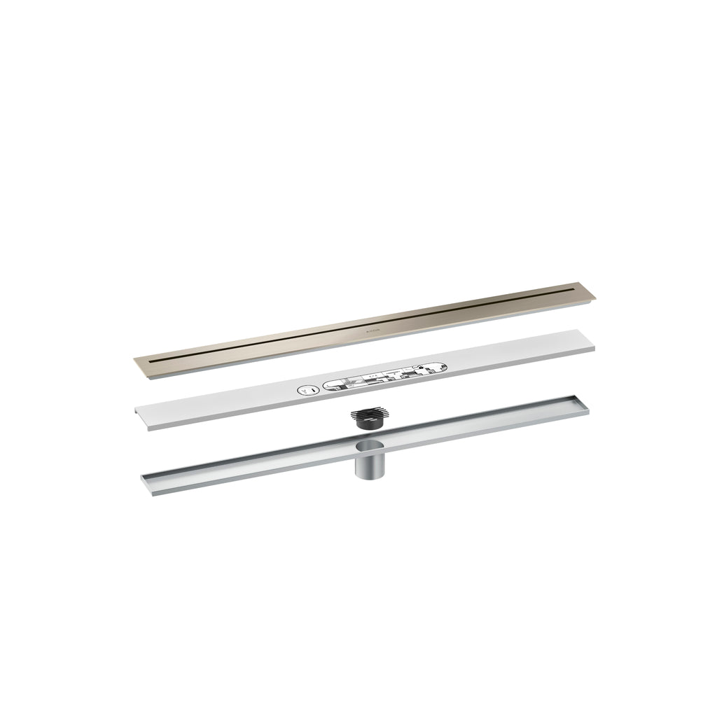 AXOR 42521821 Drains Floor Installation 31 1/2" - Brushed Nickel