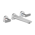 AXOR 49483001 Citterio C 3-Hole Wall-Mounted Tub Filler- Cubic Cut - Chrome