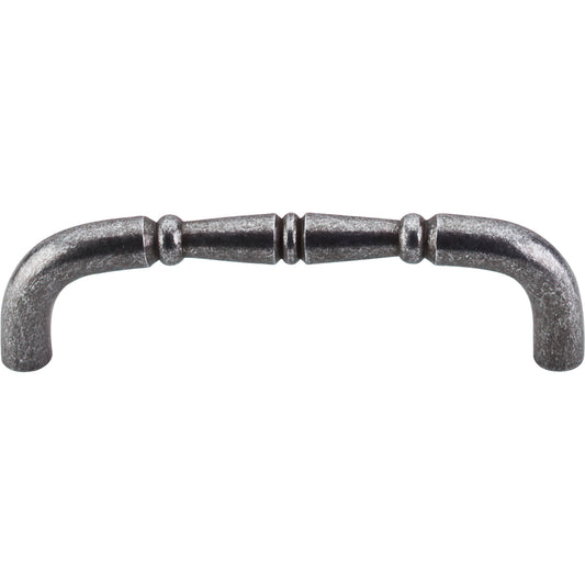 TOP KNOBS M800-96 Nouveau Ring 3 3/4" Center to Center Bar Pull , Pewter