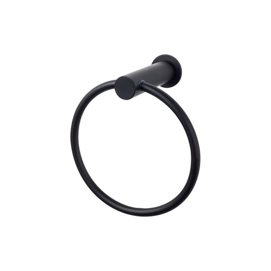 TOP KNOBS HOP5BLK TOP BATH (R) Hopewell Bath Towel Ring - Flat Black