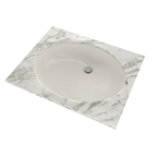 TOTO LT597G#11 Dantesca Oval Undermount Bathroom Sink With Cefiontect - Colonial White