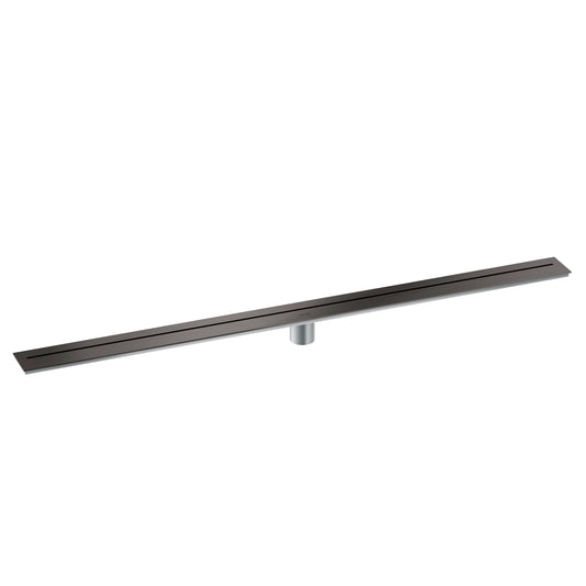 AXOR Drains Wall Installation 47 1/4" in Brushed Black Chrome