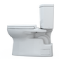 TOTO MS474124CUFG#01 Vespin II 1G Two-Piece Elongated 1.0 GPF Universal Height Toilet with CEFIONTECT and SS124 SoftClose Seat , Cotton White