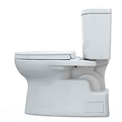 TOTO MS474124CUFG#01 Vespin Ii 1G Two-Piece Elongated 1.0 Gpf Universal Height Toilet With Cefiontect And Ss124 Softclose Seat - Cotton White