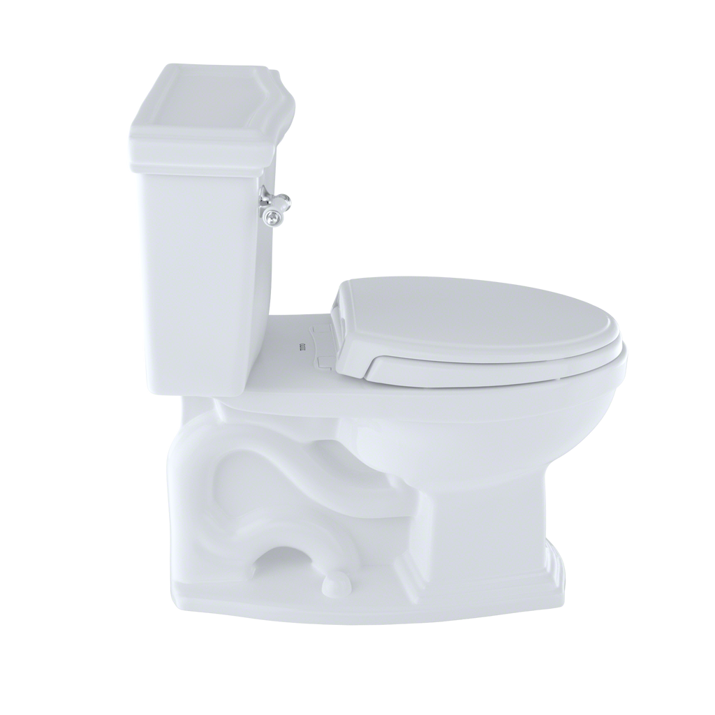 TOTO CST784EF#01 Eco Clayton Two-Piece Elongated 1.28 GPF Universal Height Toilet , Cotton White