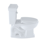 TOTO CST784EF#01 Eco Clayton Two-Piece Elongated 1.28 GPF Universal Height Toilet , Cotton White