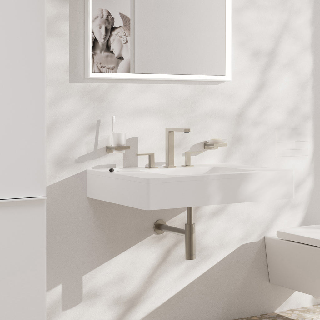 HANSGROHE 73031821 Tecturis E Widespread Faucet 150, 1.2 GPM - Brushed Nickel