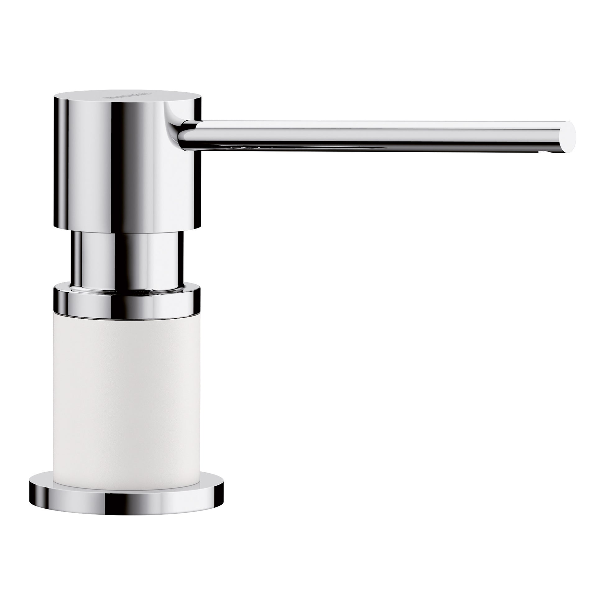 BLANCO 402307 Lato Lato Soap Dispenser - Chrome/White in Chrome/White